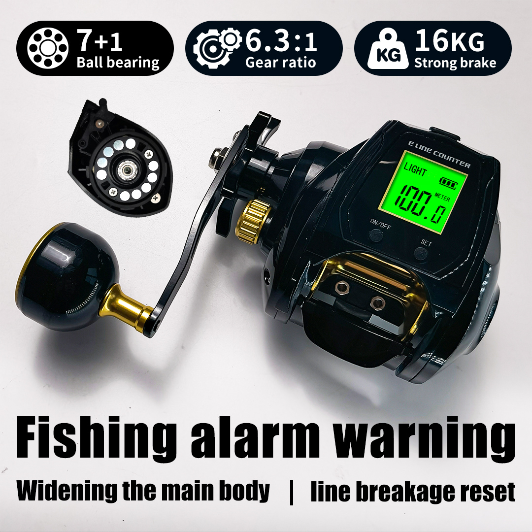 Trolling Reel - 16 kilogram frenleme kuvveti, 6.3 vites